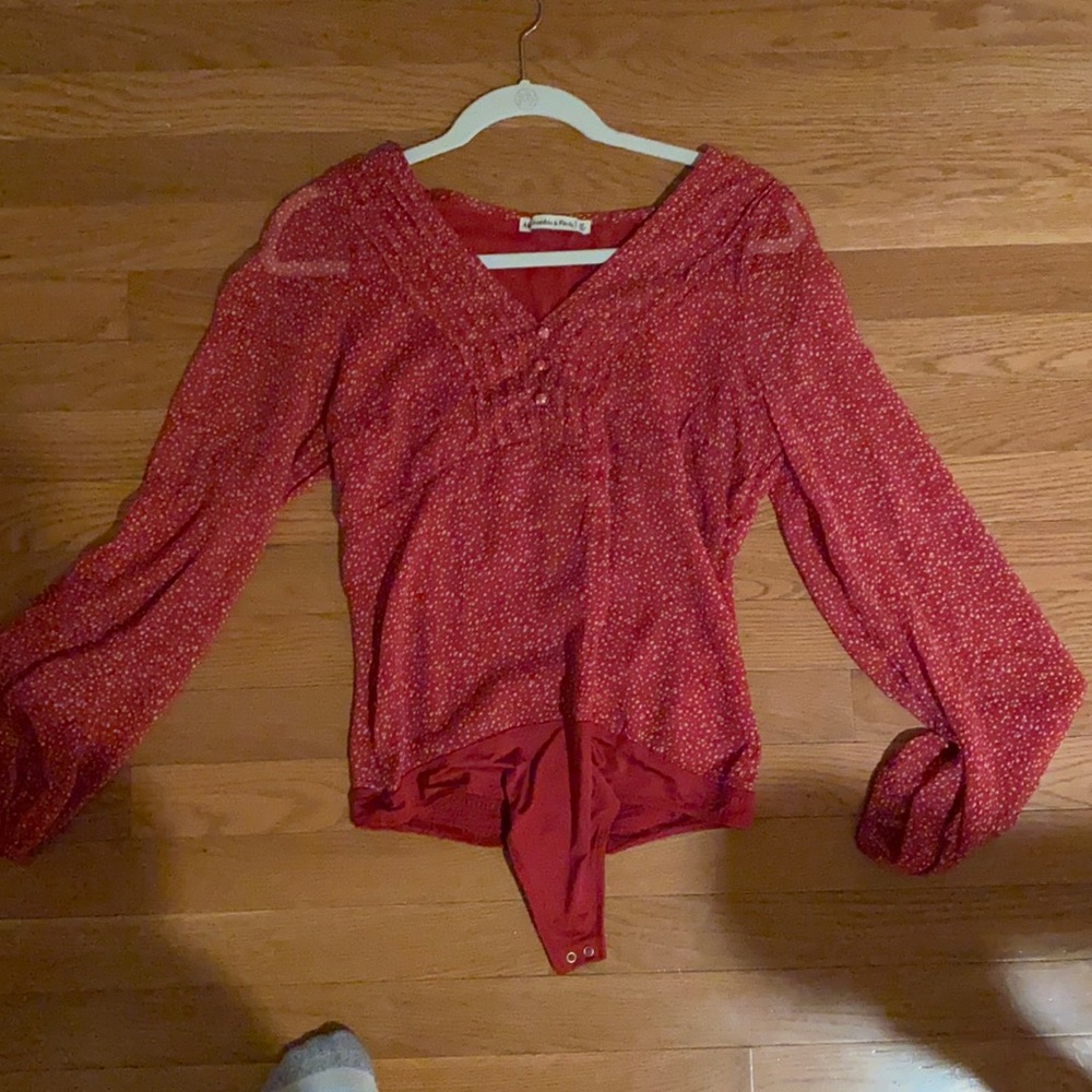 Red bodysuit